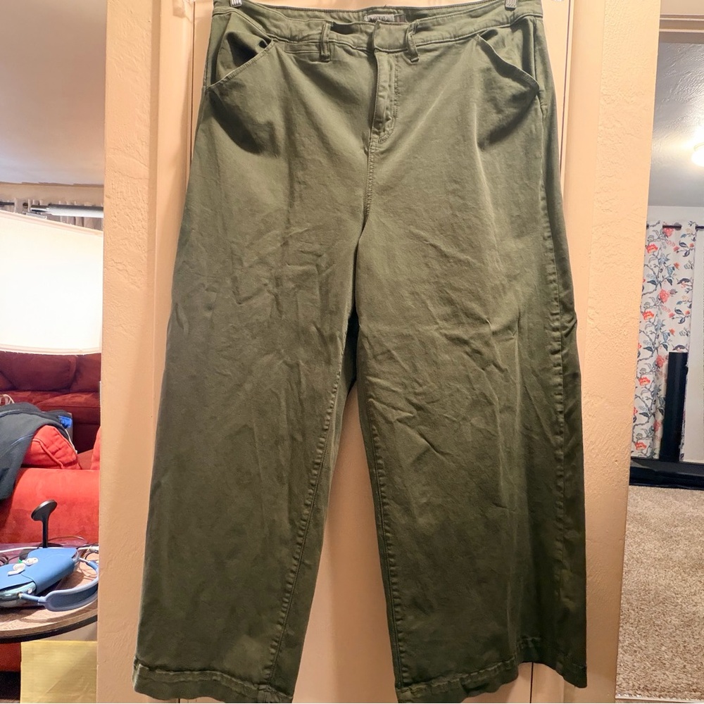 Torrid Olive Green Wide Leg Chinos size 22R